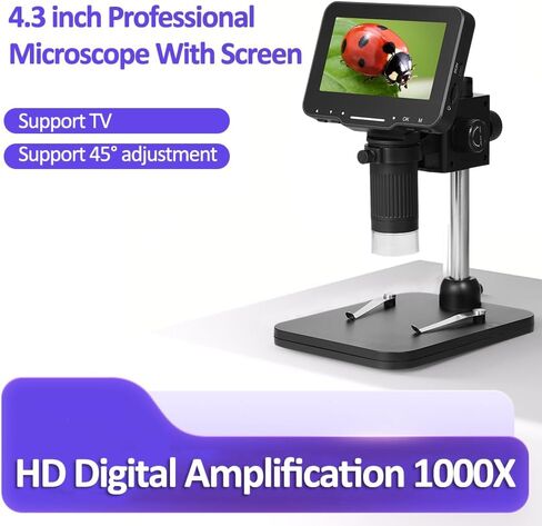 LP043 4.3 بوصة IPS HD شاشة المجهر الرقمي المجهر الصناعي متوافق مع فوز الكمبيوتر الشخصي ونظام OS in Kuwait