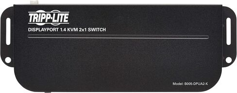 Tripp Lite 2 Port Displayport USB KVM Switch ، منفذ DP DP USB KVM Switch ، 4K 60 Hz ، HDR ، HDCP 2.2 ، DP 1.4 ، USB 3.0 Cables ، Black (B005-DPUA2-K) in Saudi Arabia