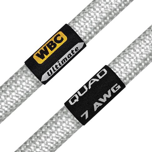 أفضل كابلات في العالم 10 أقدام في نهاية المطاف - 7 AWG - فائقة الكبرى أوف أوديوفيل هايفي كابل مكبر صوت واحد للقناة المركزية مع مقابس الموز الذهب والفضة والفضة in Kuwait