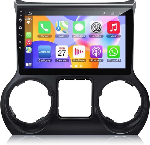 ترقية Radio Android 13 Car Radio لجيب Wrangler (2011 2012 2013) ، راديو سيارة 10.2 بوصة مع Carplay & Android Support GPS التنقل ، كاميرا النسخ الاحتياطي ، FM/RDS Radio in Saudi Arabia