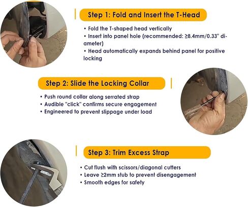 200pcs علاقات الكابلات العالمية للنايلون ، قوة شد 11 رطل الشد ، وربط zip المقاومة للأشعة فوق البنفسجية وإثبات الزيوت مع مقاطع مشبك للسيارات والمنزل والحديقة وإصلاح DIY وتنظيمها in Saudi Arabia