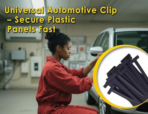 200pcs علاقات الكابلات العالمية للنايلون ، قوة شد 11 رطل الشد ، وربط zip المقاومة للأشعة فوق البنفسجية وإثبات الزيوت مع مقاطع مشبك للسيارات والمنزل والحديقة وإصلاح DIY وتنظيمها in Saudi Arabia