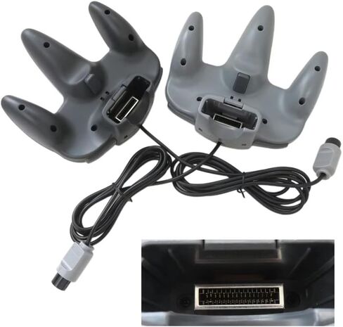 USONLINE911 وحدة تحكم كلاسيكية 2 -Pack لـ Nintendo 64 ، وحدة تحكم عصا التحكم في ألعاب Retro Wired Remote لـ N64 System Console - Black and Gray in Saudi Arabia