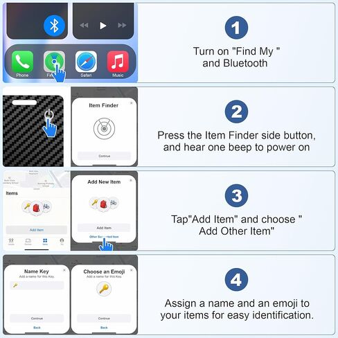 بطاقة تعقب المحفظة (iOS فقط) ، تتبع محفظة بطاقة ذكية قابلة لإعادة الشحن لـ Apple Find ، Thin Bluetooth Tracking Card Tracker ، Finder Key for Keys ، حقائب ، جواز سفر ، ألياف الكربون أسود in Kuwait