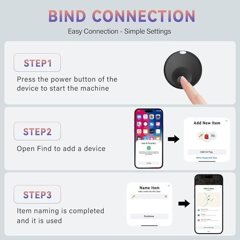 علامة تعقب الذكية ، مكتشف عنصر GPS متوافق مع Apple Find My ، IP67 مقاومة للماء محدد للمفاتيح ، المحافظ ، الأمتعة ، iOS فقط (4 عبوات) in Kuwait
