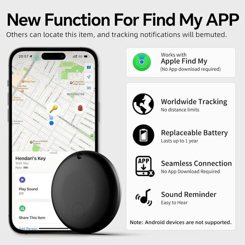 Air Tracker Tags 4 Pack, Seamlessly Works with Apple Find My (iOS Only),Multi-Use Item Finder for Keys/Wallets/Luggage/Backpacks/Suitcases–Organize & Secure Your Essentials (Not for Android) in Saudi Arabia