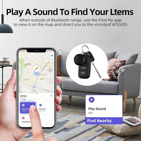 Air Tracker Tags 4 Pack, Seamlessly Works with Apple Find My (iOS Only),Multi-Use Item Finder for Keys/Wallets/Luggage/Backpacks/Suitcases–Organize & Secure Your Essentials (Not for Android) in Saudi Arabia