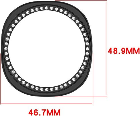 2 عبوات لـ Galaxy Watch 8 Case 44mm ، علبة حماية إطار بلينغ متوافقة مع Samsung Galaxy Watch 8 (حزمة ، الذهب الوردي/ملون) in Kuwait