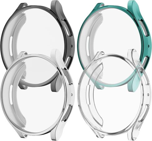 Rc-Z [4-Pack] for Samsung Galaxy Watch 7 40mm Screen Protector Case, Protective Soft TPU Face Cover Replacement Bumper Accessories for Galaxy Watch 7 40mm Women Men in Saudi Arabia
