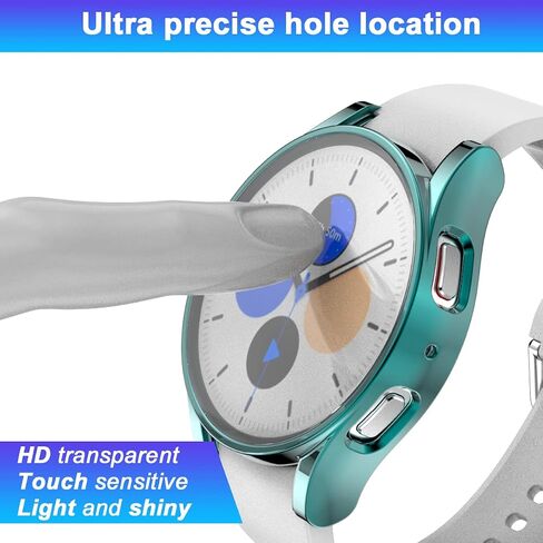Rc-Z [4-Pack] for Samsung Galaxy Watch 7 40mm Screen Protector Case, Protective Soft TPU Face Cover Replacement Bumper Accessories for Galaxy Watch 7 40mm Women Men in Saudi Arabia