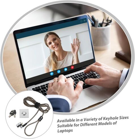 DOITOOL 2m Creative Thickened Laptop Lock Buckle Security Cable for Home Office Use Protects Notebook and Desktop Devices from Theft in Saudi Arabia