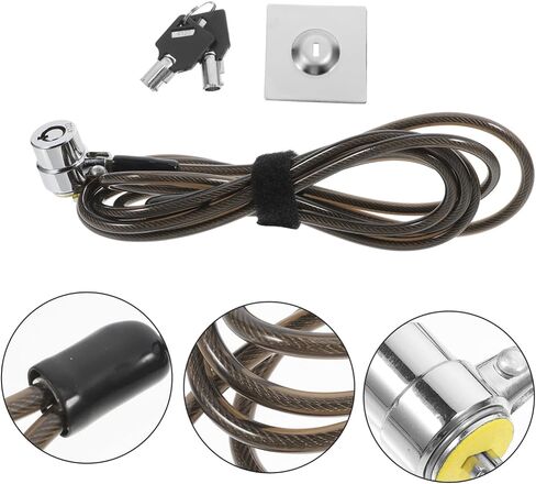 DOITOOL 2m Creative Thickened Laptop Lock Buckle Security Cable for Home Office Use Protects Notebook and Desktop Devices from Theft in Saudi Arabia