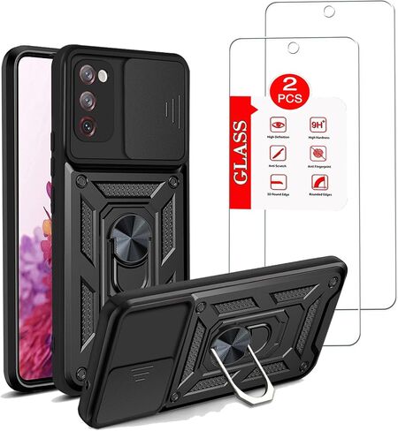 بالنسبة لحالة Samsung Galaxy S20 Fe 5G مع [2 حزمة] حامي الشاشة الزجاجية المقسّرة ، من أجل Galaxy S20 FE in Kuwait