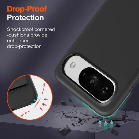 متوافق مع Google Pixel 10/10 Pro Phone Case with Glass Screen Protecor in Saudi Arabia