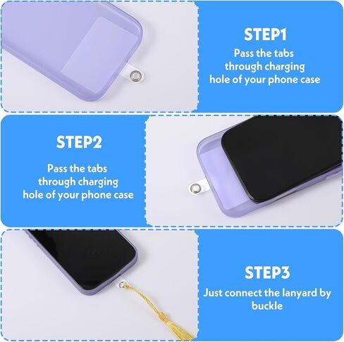 24 PCS Phone Lanyards Tabs ، علامة تبويب حبل شفافة للهاتف المحمول ، حامل سحر الهواتف الشاملة ، علامة تبويب حبل الهواتف المحمولة للهواتف المحمولة السلامة ، حامل مفاتيح الهاتف غير اللصق للرجال حالات الهواتف الذكية للرجال in Kuwait