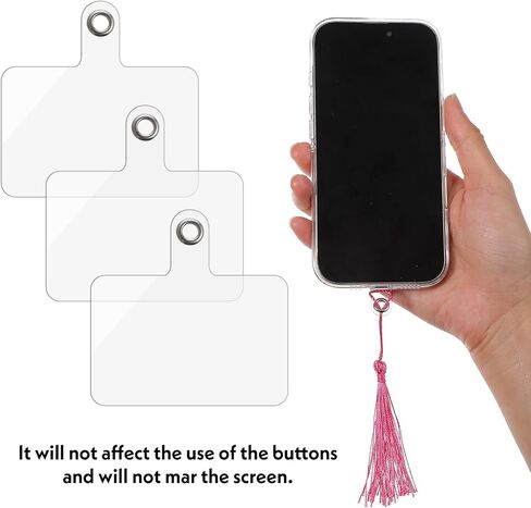 24 PCS Phone Lanyards Tabs ، علامة تبويب حبل شفافة للهاتف المحمول ، حامل سحر الهواتف الشاملة ، علامة تبويب حبل الهواتف المحمولة للهواتف المحمولة السلامة ، حامل مفاتيح الهاتف غير اللصق للرجال حالات الهواتف الذكية للرجال in Kuwait