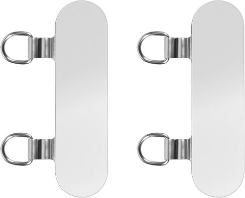 2 PCS TOTER TOTER TABER MOBILEPHONE SAFENT STRAP 2 Way Metal Double Head Head Head Patch Strap Siter Insert Remote Control Tether Lanyards بدون مادة لاصقة فقط للحالة ذات الثقوب المزدوجة in Saudi Arabia