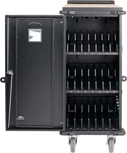 TRIPP LITE 32-PART AC Storage Storage Storage Cart Cart Carting لأجهزة Chromebook وأجهزة الكمبيوتر المحمولة والأجهزة اللوحية-يؤمن الأجهزة في القفل ، عربة فولاذية قابلة للتطبيق-ضمان لمدة عامين (CSC32AC) in Saudi Arabia