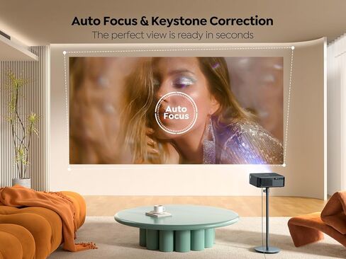 Projector 4K with Google TV ، Yaber K2S WiFi 6 Bluetooth Projector ، Sound by JBL ، Dolby Audio ، Auto Focus & Keystone ، Native 1080p 4K Projector Outdoor Movie Projector مع تطبيقات Netflix 7000+ (متجددة) in Saudi Arabia