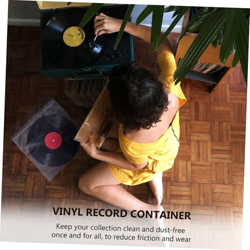 50pcs Vinyl Record Covers Protective Outer Sleeves for 12-inch Records Anti-Static for Albums and Disc Storage in Saudi Arabia