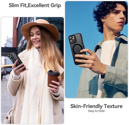 Magnetic for iPhone 16 Pro Case, Compatible with MagSafe, Military Grade Shockproof Anti-Scratch Slim Translucent Matte Phone Case for iPhone 16 Pro - Desert Gold in Saudi Arabia