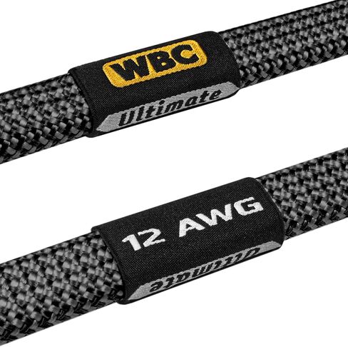 أفضل كابلات في العالم 10 أقدام في نهاية المطاف - 12 AWG - فائقة الكبلات من مكبرات الصوت Audiuphile Hifi مع سدادات Spade و Carbon Tweed سترة in Kuwait