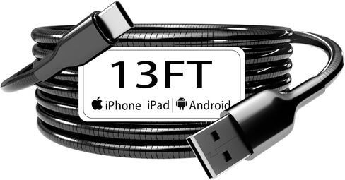 شاحن iPhone طويل 26FT/8M [معتمد من Apple MFi] كابل لايتنينج طويل جدًا لشاحن iPhone سلك نايلون مجدول 2.4 أمبير شاحن سريع iPhone سلك شاحن iPhone/Pad/Pod in Saudi Arabia