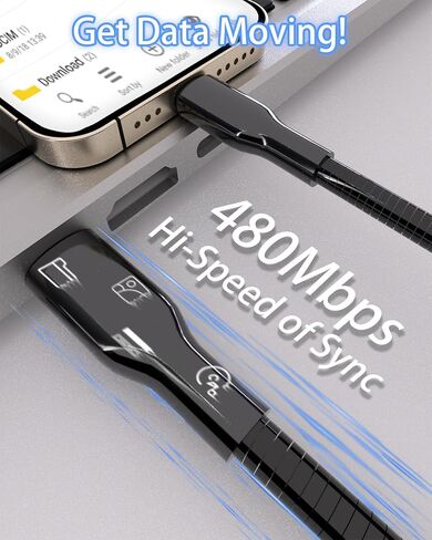شاحن iPhone طويل 26FT/8M [معتمد من Apple MFi] كابل لايتنينج طويل جدًا لشاحن iPhone سلك نايلون مجدول 2.4 أمبير شاحن سريع iPhone سلك شاحن iPhone/Pad/Pod in Saudi Arabia