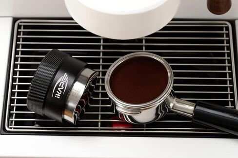 IKAPE Coffee Products, 53MM Coffee Distributor, Gravity Adaptive Espresso Distributor Fits All 53MM Espresso Portafilter, Compatible with 54MM Breville Bottomless Portafilter (Black) in Saudi Arabia