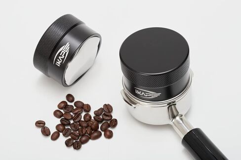 IKAPE Coffee Products, 53MM Coffee Distributor, Gravity Adaptive Espresso Distributor Fits All 53MM Espresso Portafilter, Compatible with 54MM Breville Bottomless Portafilter (Black) in Saudi Arabia