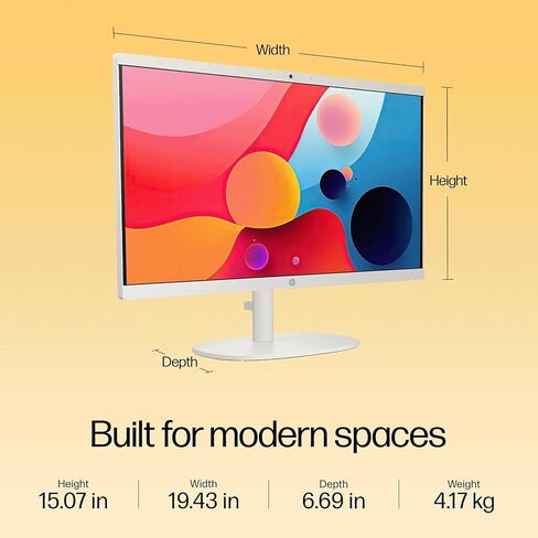 HP - 21.5" Full HD All-in-One - 32GB Memory - 1TB SSD - Intel Celeron - Type-C - Windows 11 - Cashmere White in Saudi Arabia
