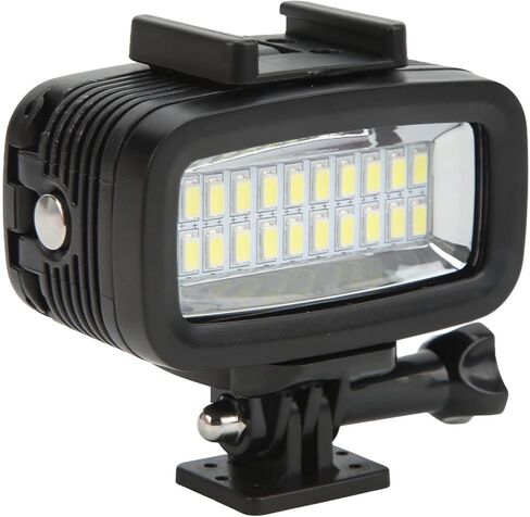 TBEST LED LED LED IPX8 40M الغوص العميق 700LM إضاءة وميض عالية السطوع من أجل OSMO ACTION ONEX2 ABS Metal 247G (Black) in Kuwait