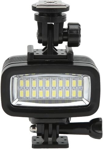 TBEST LED LED LED IPX8 40M الغوص العميق 700LM إضاءة وميض عالية السطوع من أجل OSMO ACTION ONEX2 ABS Metal 247G (Black) in Kuwait