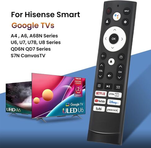 Replacement Remote for Roku TV & Box (Express, Premiere, Ultra), Backlit Keys, Works with TCL, Hisense, Insignia, Philips, Onn, Hitachi, Element Smart Roku Tv (Not for Roku Stick) in Saudi Arabia