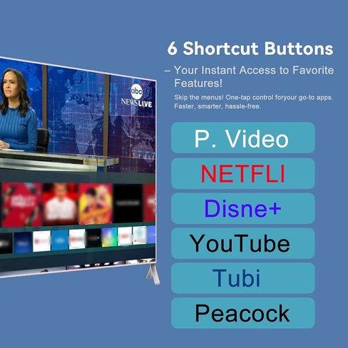 Replacement Remote for Roku TV & Box (Express, Premiere, Ultra), Backlit Keys, Works with TCL, Hisense, Insignia, Philips, Onn, Hitachi, Element Smart Roku Tv (Not for Roku Stick) in Saudi Arabia