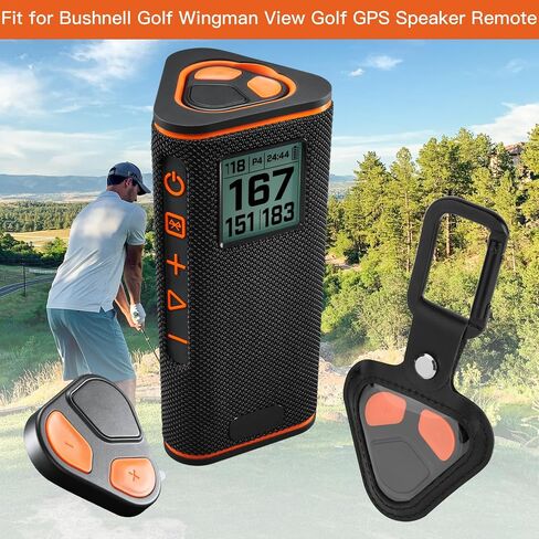 Xxerciz Protective Case for Bushnell Wingman View Golf GPS Speaker Remote Button, Portable Cover Holder with Carabiner, Lightweight, Anti-Scratch, Easy Installation, Full-Body Shockproof Case in Kuwait