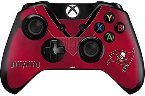 Skinit Decal Gaming Skin Compatible with Xbox One Controller - Officially Licensed NFL Tampa Bay Buccaneers Team Jersey Design in Saudi Arabia