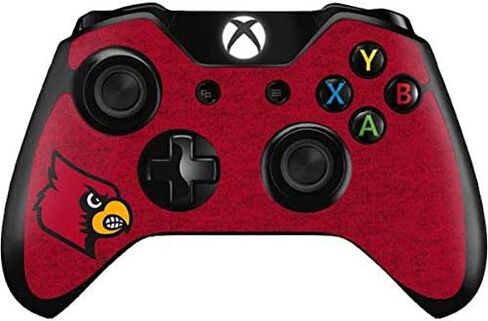 Skinit Decal Gaming Skin Compatible with Xbox One Controller - Officially Licensed College Louisville Red Background Design in Saudi Arabia