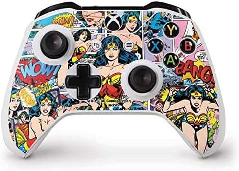 Skinit Skinit Gaming Gaming Skin متوافق مع جهاز التحكم في Xbox One S - تصميم Warner Bros Wonder Wonder Comic Design in Saudi Arabia