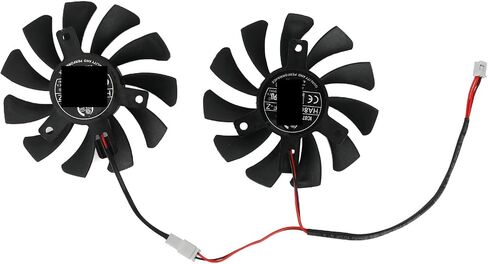 Video Card Fan Compatible with GTX 1050 1050Ti 75MM HA8010H12F-Z GTX1050 GTX1050Ti Graphics Card Replacement Cooling Fan in Saudi Arabia