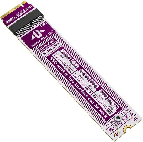 PCIE 5.0 SSD Adapter Card 20GBPS محول السرعة العالية متوافقة مع Apple MacBook Air Pro 2013-2017 NVME NGFF SSD 12+16 PIN لتوسع مفتاح سطح المكتب (AP01) in Saudi Arabia