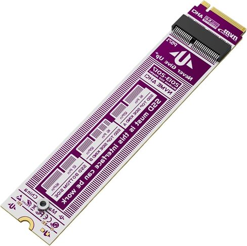 PCIE 5.0 SSD Adapter Card 20GBPS محول السرعة العالية متوافقة مع Apple MacBook Air Pro 2013-2017 NVME NGFF SSD 12+16 PIN لتوسع مفتاح سطح المكتب (AP01) in Saudi Arabia