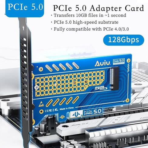 PCIE to M.2 NVMe B+M Key Expansion Card High Speed Support NVMe 2230 2240 2260 2280 SSD Support PCIe X4 X8 X16 (PCIe4.0 x4 Card) in Saudi Arabia