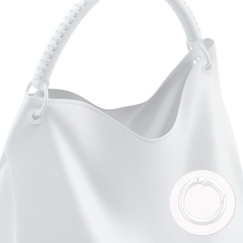 34 PCS Spring Spring O Rings Metal Carabiner Clip Round Carabiner Snap Buckle 1in / 25mm Spring Keyring لحقيبة يد مفاتيح المفاتيح (17 لونًا) in Kuwait