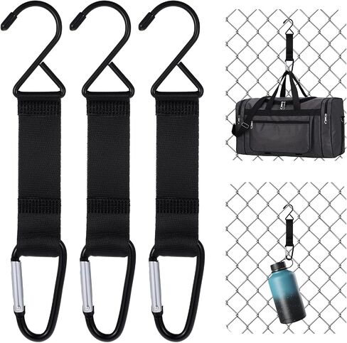 3 PCS Baseball Bag Hook for Fence ، Hooks Fence Metal for Baseball Bage Tennis Backs ، buckles multifunctional for boke backpacks backpacks out ourdive resport in Kuwait