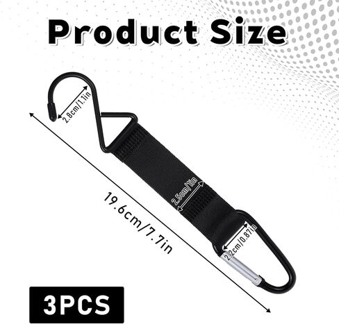 3 PCS Baseball Bag Hook for Fence ، Hooks Fence Metal for Baseball Bage Tennis Backs ، buckles multifunctional for boke backpacks backpacks out ourdive resport in Kuwait
