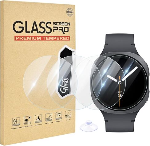 4 Pack Compatible for Samsung Galaxy Watch 8 Ultra 47mm Screen Protector, Clear 9H Hardness Tempered Glass for Galaxy Watch Ultra Screen Protector with High Sensitive & Anti-scratch in Saudi Arabia