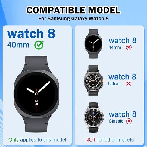 4 Pack Compatible for Samsung Galaxy Watch 8 Ultra 47mm Screen Protector, Clear 9H Hardness Tempered Glass for Galaxy Watch Ultra Screen Protector with High Sensitive & Anti-scratch in Saudi Arabia