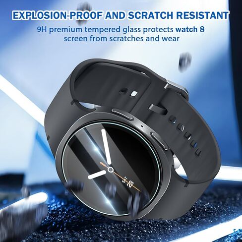4 Pack Compatible for Samsung Galaxy Watch 8 Ultra 47mm Screen Protector, Clear 9H Hardness Tempered Glass for Galaxy Watch Ultra Screen Protector with High Sensitive & Anti-scratch in Saudi Arabia