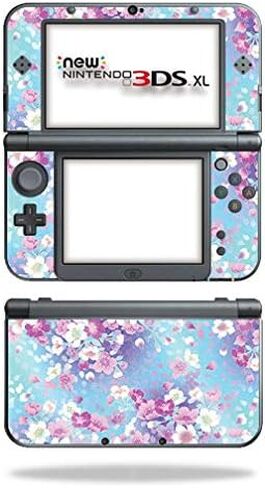 MightySkins Glossy Glitter Skin for Nintendo New 3DS XL (2015) - in Bloom | Protective, Durable High-Gloss Glitter Finish | Easy to Apply, Remove, and Change Styles | Made in The USA in Saudi Arabia